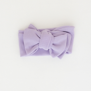 Ingrid - Lilac Wide Ribbed Topknot